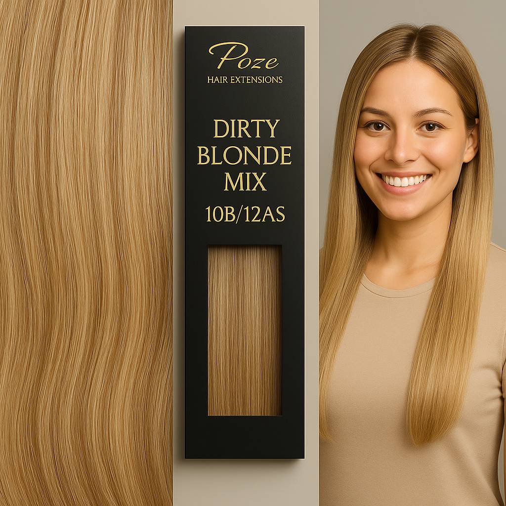 Poze Standard Wire & Clip Extensions - 10B/12AS Skitten Blond Blanding