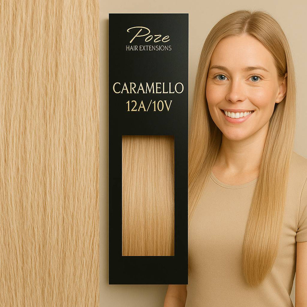 Tape On Löshår Premium - 10V/12A Caramello