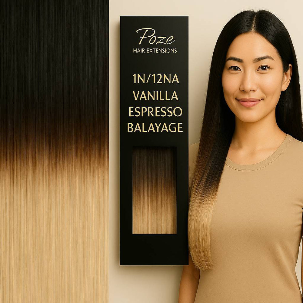 Hårtrense Premium - 1N/12NA Vanilje Espresso Balayage
