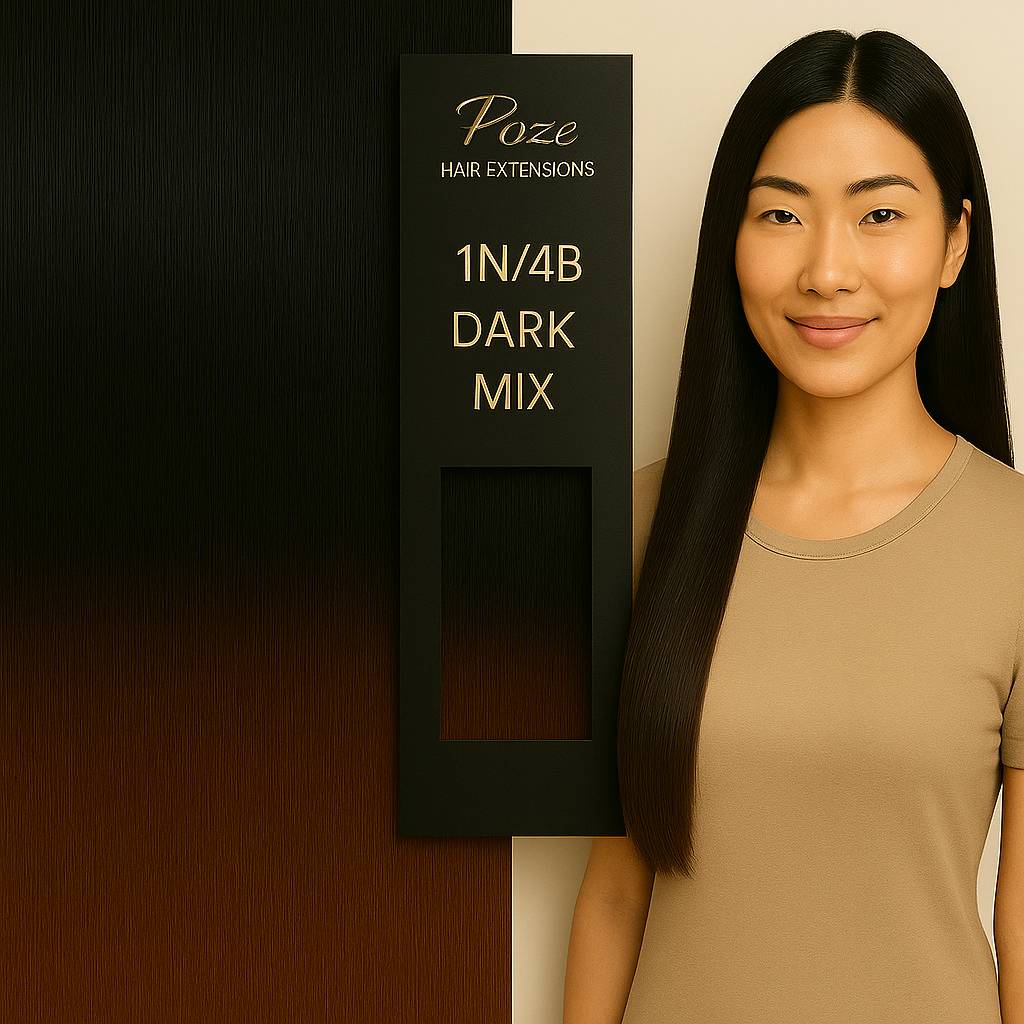 Keratin / Nail Hair Standard - 1N/4B Mørk Blanding Balayage
