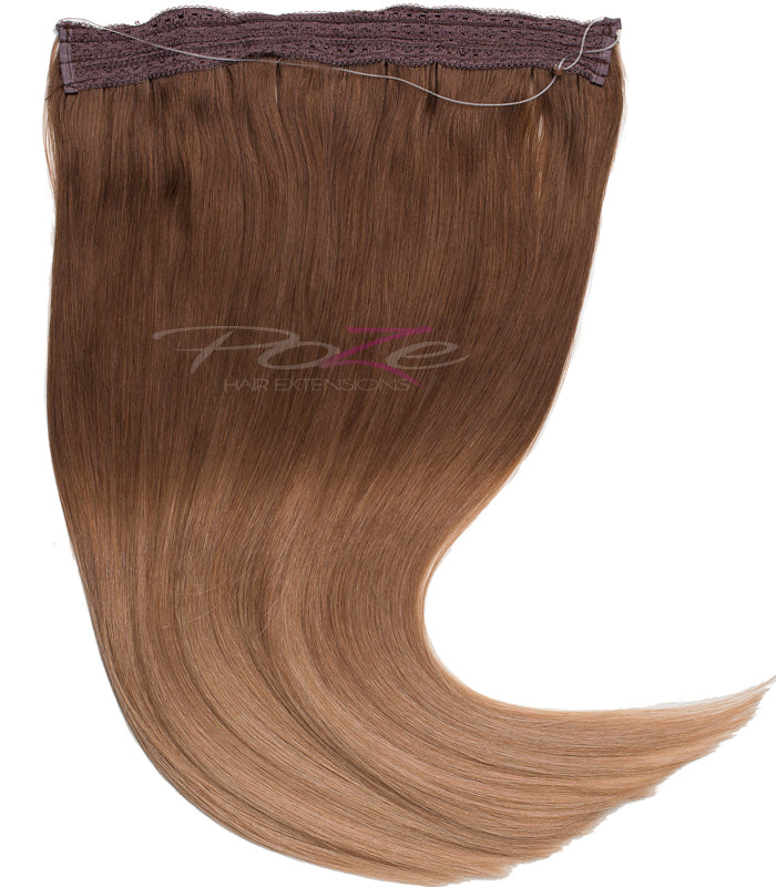 Poze Standard Wire & Clip Extensions - 7BN/10B Sandy Brun Balayage