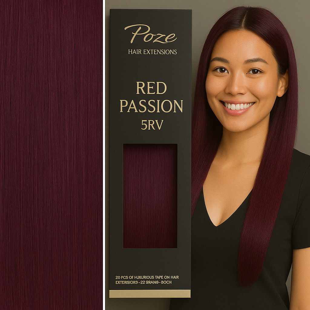 Micro Ring Extensions Premium - 5RV Rød Lidenskap
