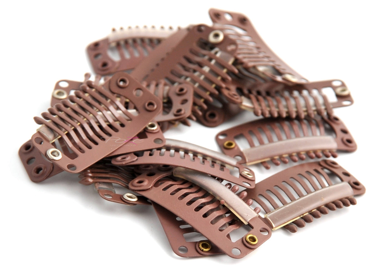 Single Clips Brun - 12 stk