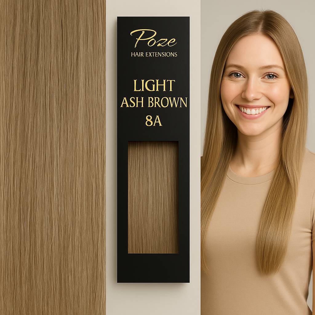 Micro Ring Extensions Standard - 8A Lys Askeblond