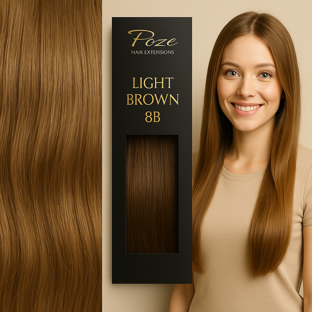 Micro Ring Extensions Standard - 8B Lys Brun